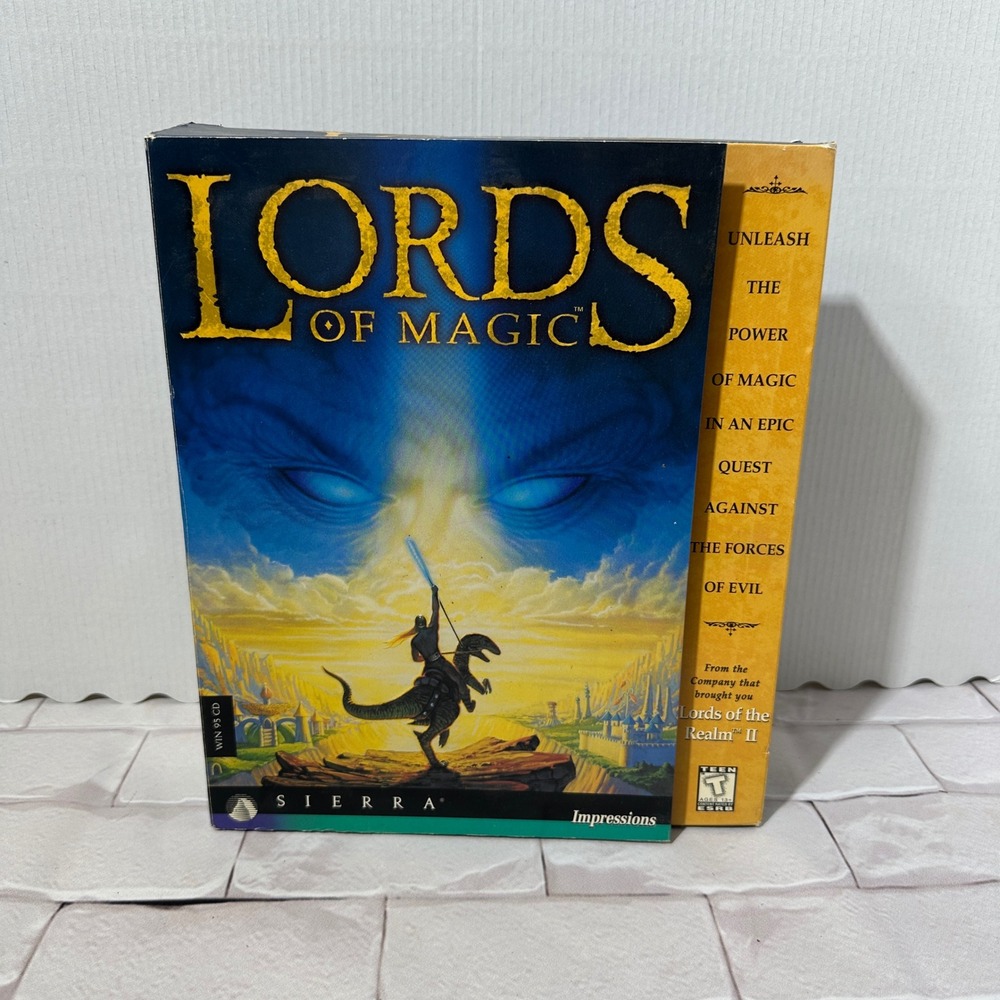 Lords of Magic PC CD ROM Game Sierra Impressions Teen ESRB